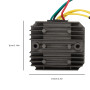 GNXfixt Régulateur de tension rectifieuse pour H-N-A SH 125/150 2005-2008, PS 125/150 ie INJECTION Régulateur de tension
