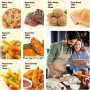 Lot de 120 feuilles de cuisson Airfryer pour Philips Dual Basket Airfryer 3000 série 5000 6L/3L NA350/00 NA550/00, papier sulfur