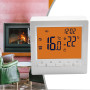 Thermostat intelligent programmable - Thermostat mural pour chaudières à gaz - Contrôleur de température avec grand écran LCD - 