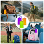 SUNNIFLY Etiquette Bagage,Etiquette Valise Voyage Avion,Accessoires de Coffre, Matériel de PVC, Anti-perte, imperméable à l'eau,