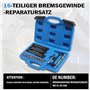 Anlseiod 16 pièces compatibles avec VAG V*W 0P*EL F0*RD M9 x1,25 Filetage Réparation staz Étrier de Frein Guide Kit de réparatio