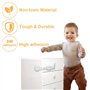 Lot de 6 sécurités pour enfant - Pour armoire - Sans perçage - Blanc