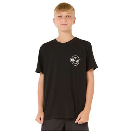 T shirt à manches courtes Enfant Rip Curl Staple Noir