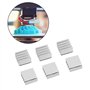 Heatsink, Chip Heat Sink, Adhesive Aluminum Chip Heat Sinks Fast Heat Dissipation for 3D Printer A4988 (10 Pack)