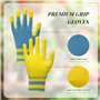 daqoupzi 3 paires gant jardinage femme,gants de travail,gants jardinage,gant de travail homme,Bonne effet antidérapant et bonne