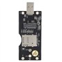 Adaptateur NGFF (M.2) vers USB 3.0, Carte Riser NGFF vers SIM 2G/3G/4G/5G avec Emplacement pour Carte SIM à 8 Broches Compatible