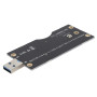 Adaptateur NGFF (M.2) vers USB 3.0, Carte Riser NGFF vers SIM 2G/3G/4G/5G avec Emplacement pour Carte SIM à 8 Broches Compatible