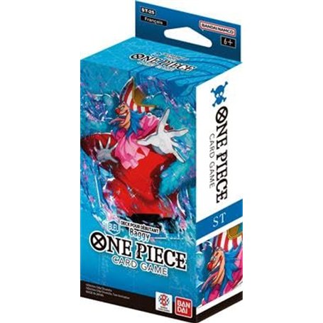 Deck pour débutant One Piece Card Game - ST-25 : Blue Buggy - Version française - Contient 1 Booster de OP11 - des poings vifs c