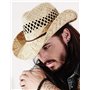 Chapeau de cowboy - Pour l'été - En paille, naturel, taille unique