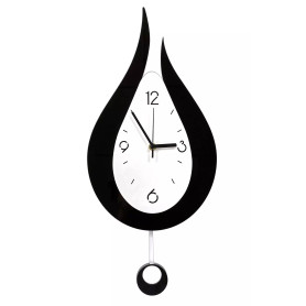 Horloge Murale Silencieuse sans Tic Tac,Pendules Murales Moderne CréAtive avec Pendule en Forme De Goutte d'eau, Pendule NuméRiq Horloge Murale Silencieuse sans Tic Tac