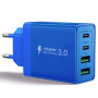 Aioneus Chargeur USB C, 40W 4 Port Prise USBC Chargeur Rapide iPhone, 3.1A PD+QC Type C Adaptateur Multi Secteur Chargeur pour i
