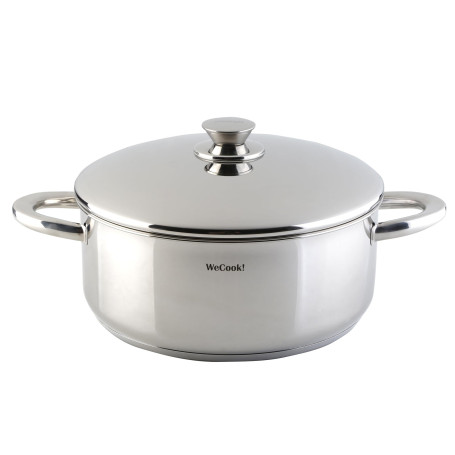 CAZUELA con tapa de acero INOX 22cm, WECOOK! PRO