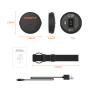 moofit HW401 Cardiofrequencemetre Brassard Rechargeable, Support Bluetooth/Ant+, Étanche IP67 Capteur Fréquence Cardiaque Poigne
