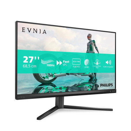 Philips 27M2N3200AM - Moniteur de Jeu Full HD 27 Pouces, 180 Hz, 1 ms GtG, FreeSync Prem., G-Sync comp. (1920x1080, 2X HDMI, Dis
