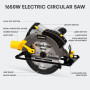 ENVENTOR 1650W Scie Circulaire, 5500RPM Scies Circulaires Électriques Filaire, Moteur Puissant, coupe 62 mm (90 °), 46 mm (45 °)