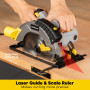 ENVENTOR 1650W Scie Circulaire, 5500RPM Scies Circulaires Électriques Filaire, Moteur Puissant, coupe 62 mm (90 °), 46 mm (45 °)