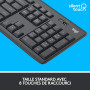 Logitech MK295 Souris Clavier sans Fil, Souris sans Fil Noire, Clavier AZERTY Français, Récepteur USB Unifying + Logitech Desk M