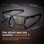 Horus X - Lunette Gaming | Lunette anti lumière bleue Homme Femme pour Ecran | Anti Fatigue & Migraine Oculaire | Lunettes Clear