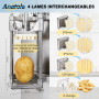 Anatole Coupe Frites Professionnel Vertical avec Lame 6mm 9mm 13mm 8-Coin en Acier Inoxydable Coupe Pommes de Terre Frites Manue