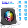Gueray Lecteur CD de Bureau avec Bluetooth Lecteur CD Mural Haut-parleurs HiFi Intégrés Portables avec écran LED Audio Domestiqu