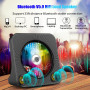 Gueray Lecteur CD de Bureau avec Bluetooth Lecteur CD Mural Haut-parleurs HiFi Intégrés Portables avec écran LED Audio Domestiqu