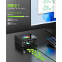GMKtec Ryzen 9 Gaming Mini PC, K11 R9 8945HS (8C/16T, jusqu'à 5,2 GHz), 32GB DDR5 RAM, 2TB NVME SSD Mini Computer, Oculink, Dual