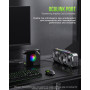 GMKtec Ryzen 9 Gaming Mini PC, K11 R9 8945HS (8C/16T, jusqu'à 5,2 GHz), 32GB DDR5 RAM, 2TB NVME SSD Mini Computer, Oculink, Dual
