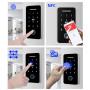 YAVIS Contrôleur D'accès Biométrique D'empreintes Digitales PIN Imperméable Tactile Rétroéclairé Clavier RFID 13,56 MHz IC NFC l