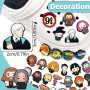 30 Pièces Harry Shoe Charm, Charms Crocs Dessin Animé, DIY Charmes de Chaussure, pour Filles Garçons, Chaussure Charms Accessoir