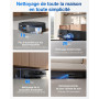 ECOVACS DEEBOT T80 Omni Robot Aspirateur Laveur, 18 000 Pa, Nettoyage Automatique instantané OZMO Roller, ZeroTangle 3.0, Lavage