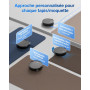 ECOVACS DEEBOT T80 Omni Robot Aspirateur Laveur, 18 000 Pa, Nettoyage Automatique instantané OZMO Roller, ZeroTangle 3.0, Lavage