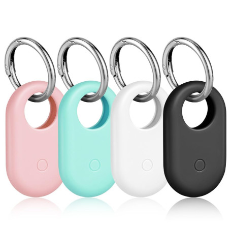 Ainiv 4 Pcs Protection en Silicone Antichoc Compatible avec Samsung Galaxy SmartTag 2, Anti-Rayures Portable Silicone Localisate