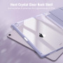 FINTIE Coque pour iPad Air 13 Pouces M3/M2 (2025/2024) - [Rangement de Stylet] Coque Transparente Claire, Étui Antichoc avec Bor