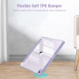 FINTIE Coque pour iPad Air 13 Pouces M3/M2 (2025/2024) - [Rangement de Stylet] Coque Transparente Claire, Étui Antichoc avec Bor