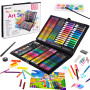 KINSPORY 278 pièces Mallette dessin Enfant, coloriage kit dessin Enfant, Sets de dessin, Art Set, Mallette de Coloriage