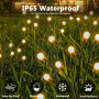 NEMMXUB Lumiere Luciole Solaire Exterieur, 4 Pièces 10 Led Luciole Solaire Exterieur Jardin, Lumières Solaires de Jardin, Luciol