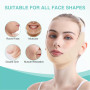 Masque Visage V-Line Refroidissant,Version Améliorée Ice-Cool,Masque Anti Double Menton Réutilisable,Bande Lifting Visage en Tis