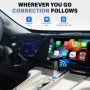 Adaptateur CarPlay sans Fil – Adaptateur Android Auto sans Fil, Wi-FI 5,8GHz Plug & Play, Mini et Stable, iOS 10+/Android 10+, C