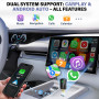 Adaptateur CarPlay sans Fil – Adaptateur Android Auto sans Fil, Wi-FI 5,8GHz Plug & Play, Mini et Stable, iOS 10+/Android 10+, C