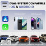 Adaptateur CarPlay sans Fil – Adaptateur Android Auto sans Fil, Wi-FI 5,8GHz Plug & Play, Mini et Stable, iOS 10+/Android 10+, C