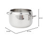 Lagostina Irradial Control Lagoeasy'UP Autocuiseur 5 L en Acier Inoxydable 18/10 Ø 22 cm, Casserole Induction et à Gaz, Couvercl