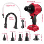 Souffleur sans fil pour batterie Milwaukee M18 18 V, 40 000 tr/min, 447 MPH, moteur en continu, pour atelier, maison et voiture 