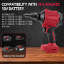 Souffleur sans fil pour batterie Milwaukee M18 18 V, 40 000 tr/min, 447 MPH, moteur en continu, pour atelier, maison et voiture 