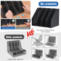 Szaboviktoria porte revue pliable,Porte Revue Bureau avec 4 Compartiments,rangement vertical pour papiers A4, pour Bureau École