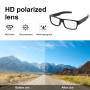Hereta Lunettes caméra espion avec support vidéo jusqu'à 256 Go carte TF 1080p Enregistreur vidéo portable (carte TF 32 Go inclu