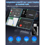 Adaptateur sans Fil 2-en-1 pour CarPlay & Android Auto – Version 2025 Améliorée, Connecteur USB/Type-C, Connexion Rapide et Stab