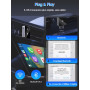 Adaptateur sans Fil 2-en-1 pour CarPlay & Android Auto – Version 2025 Améliorée, Connecteur USB/Type-C, Connexion Rapide et Stab