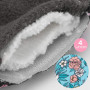 PHOGARY Serviette Hygiénique Lavable, Lot de 7 Serviettes Hygiéniques Réutilisables avec 1 Sac de Rangement, pour Flux Abondant 