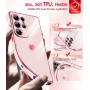 LeYi Coque pour Samsung Galaxy S25 Ultra avec 2 Verre Trempé Silicone Forme de Coeur d'amour, Housse Étui de Protection Antichoc