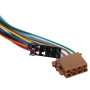 Faisceau de Câblage Radio Stéréo de Voiture ISO, Adaptateur de Faisceau de Câbles Kit Audio Stéréo de Voiture ISO adapté pour Pe